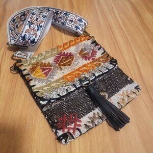 NWT Revival Wear Embroidered Blanket Crossbody Bag